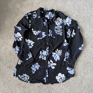 EUC semi-sheer Banana Republic Dillon Blouse, XL Tall